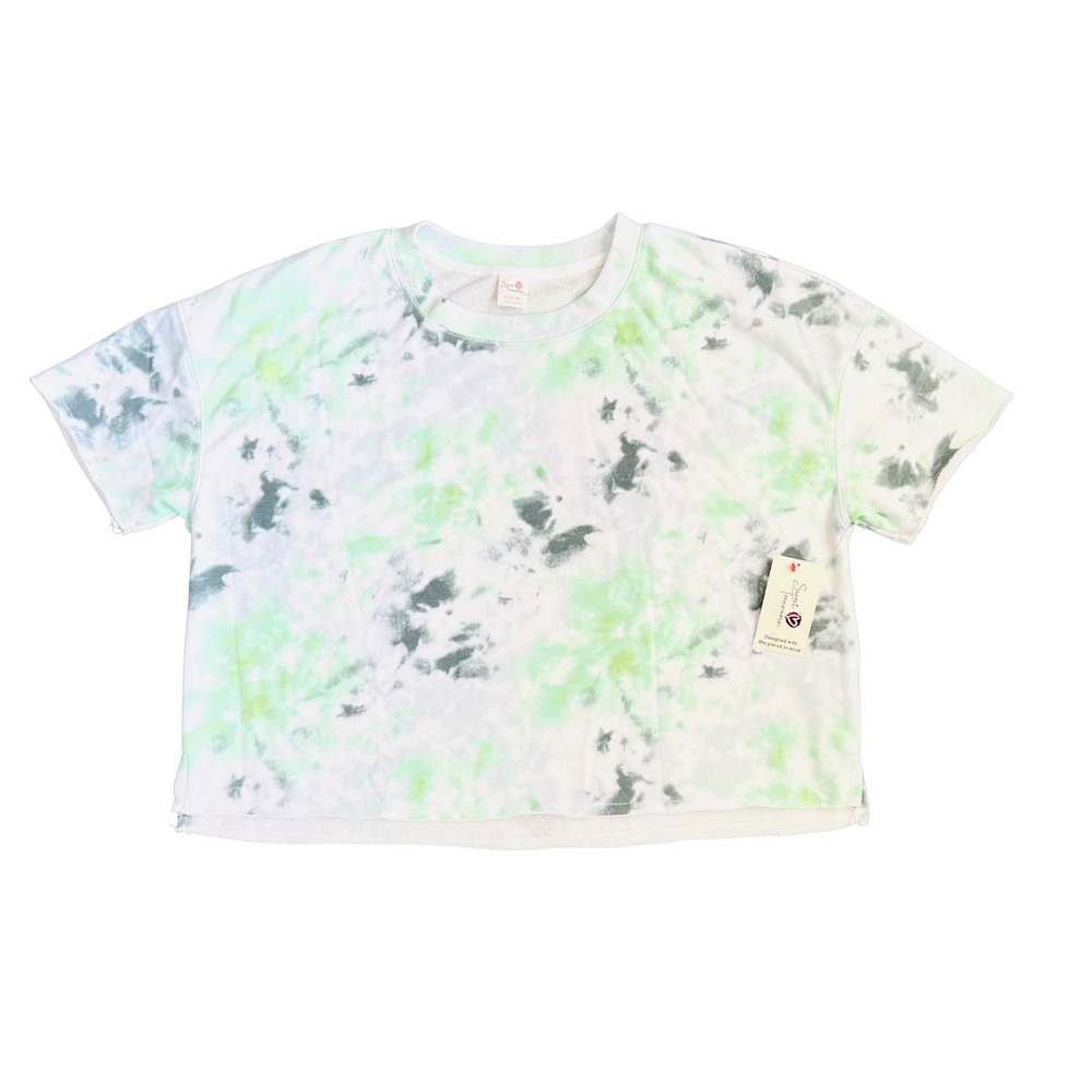 NWT New Sweet Treasures Women's Top Pullover Short Sleeve Tie-Dye Size L 12-14